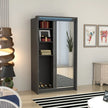 Porto 2 Doors Wardrobe | COLOR: Dark Gray | SIZE: 125cm