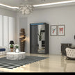 Porto 2 Doors Wardrobe | COLOR: Dark Gray | SIZE: 125cm 