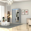 Porto 2 Doors Wardrobe | COLOR: Grey | SIZE: 125cm 