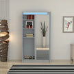 Porto 2 Doors Wardrobe | COLOR: Grey | SIZE: 125cm 