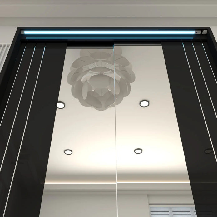 Porto 2 Doors Wardrobe | COLOR: Black | SIZE: 165cm