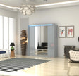 Porto 2 Doors Wardrobe | COLOR: Grey |  SIZE: 165cm