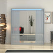 Porto 2 Doors Wardrobe | COLOR: Grey |  SIZE: 165cm