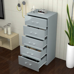 Riga 5 Drawers Chest | COLOR: Grey | SIZE: 60cm , 80cm 