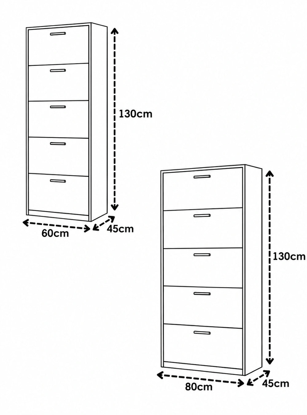 Riga 5 Drawer Chest Dimensions & Specs