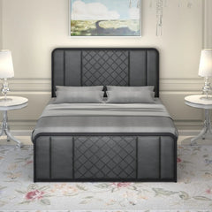 Swiss Metal Bed | COLOR: Gray | SIZE: Single, Small/Double, Double, King 