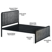 Swiss Metal Bed | COLOR: Gray | SIZE: Single, Small/Double, Double, King 