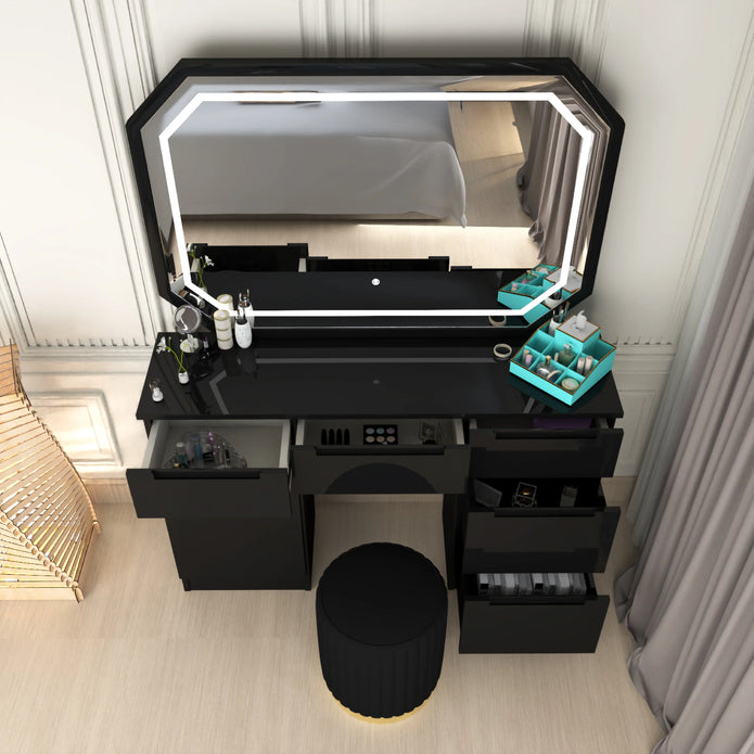 Octagon LED Mirror Dressing Table.