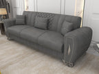 Grey 3 Seater