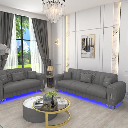 Grey 3+2 Seater