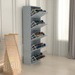 5 Tier Glossy Shoe Cabinet