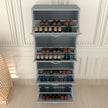 4 Tier Glossy Shoe Cabinet