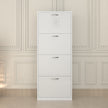 4 Tier Glossy Shoe Cabinet