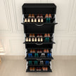 4 Tier Glossy Shoe Cabinet