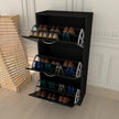 3 Tier Glossy Shoe Cabinet