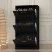 3 Tier Glossy Shoe Cabinet