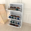 3 Tier Glossy Shoe Cabinet