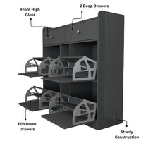 Miami 4 Tier Shoe Cabinet