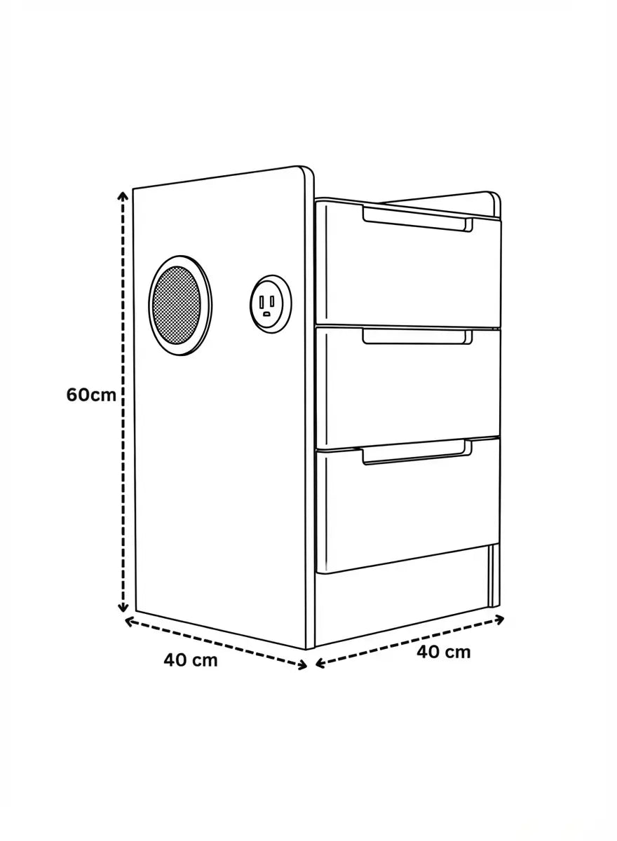 Florence Bedside Dimensions & Specs