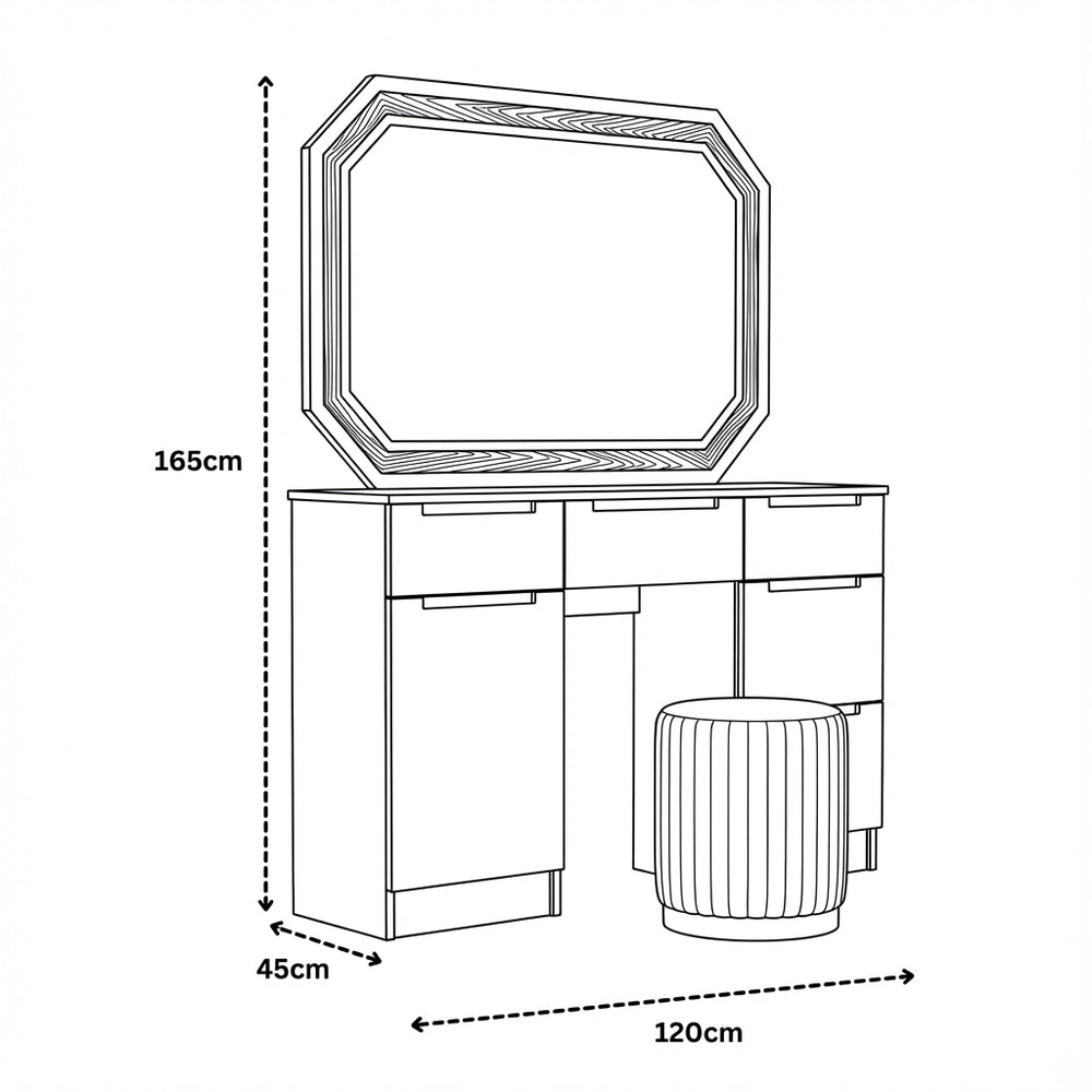 Bern Dressing Table Dimensions & Specs