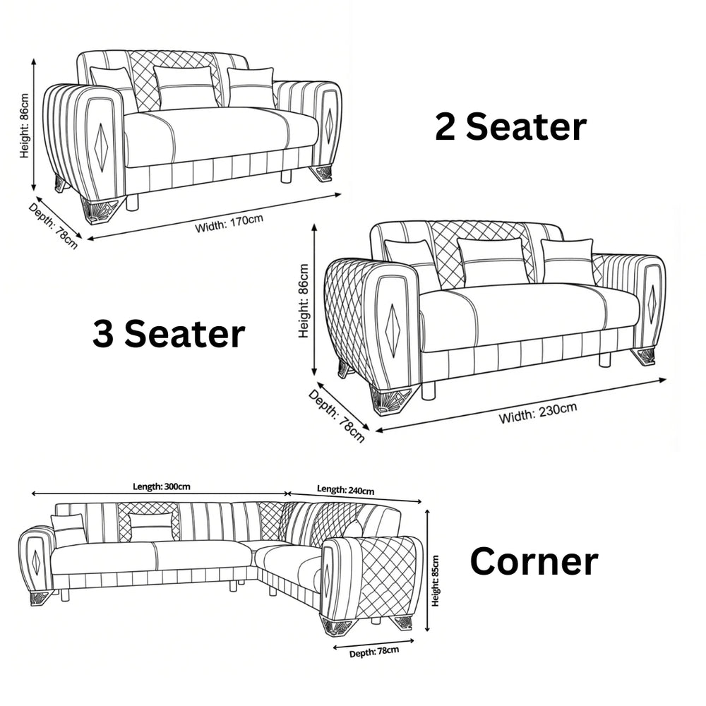 Windsor Sofa Bed Dimensions & Specs